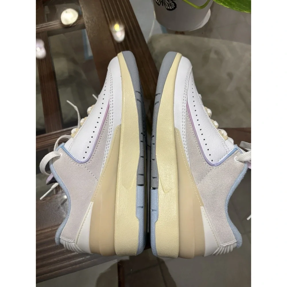 Nike Air Jordan 2 Low DX4401-146 Women 'S  6.5 White Pink Blue Sneakers EU 37.5